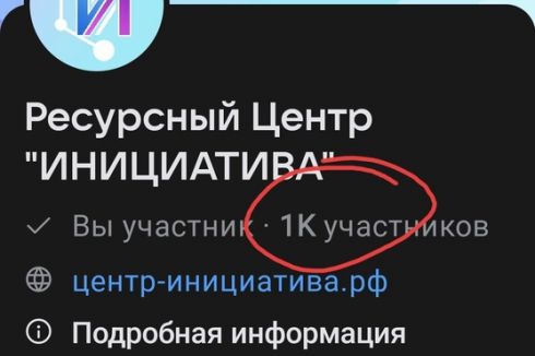 К семилетию со дня основания Ресурсного Центра Инициатива число подписчиков достигло 1000
